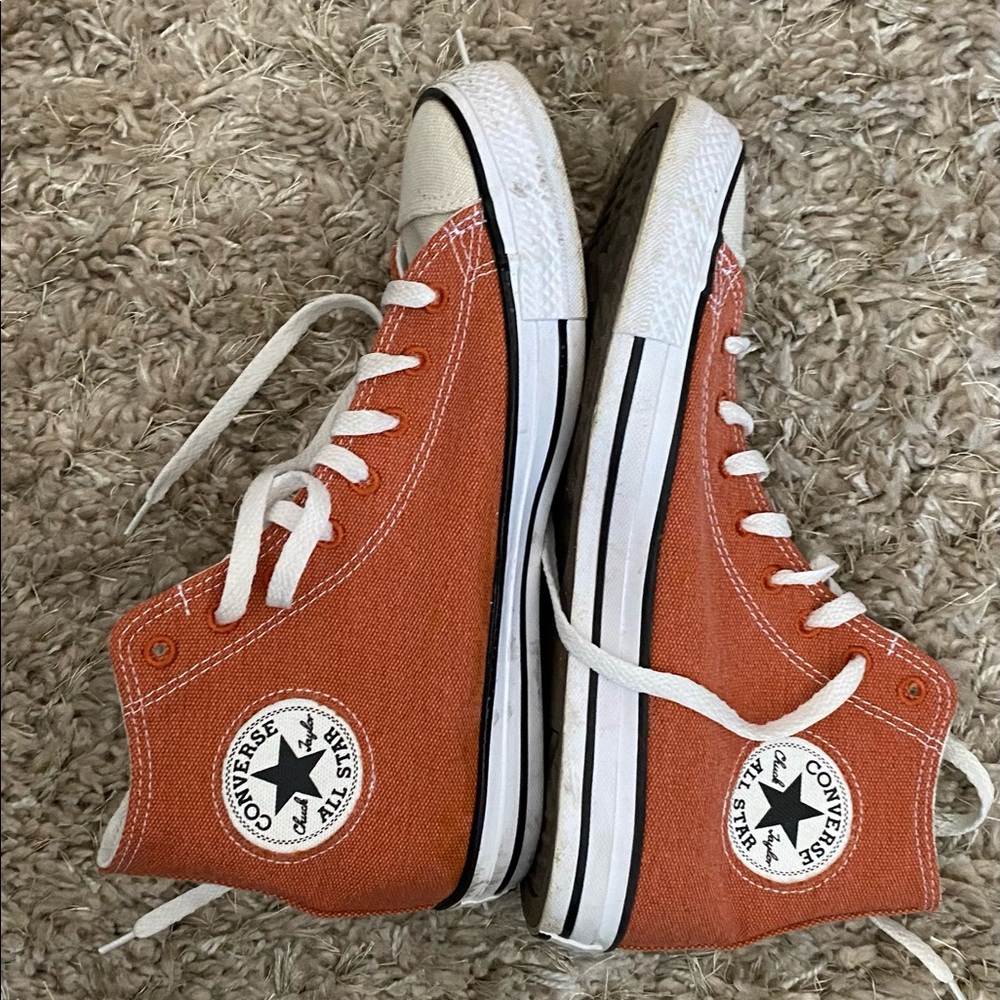 Orange Converse